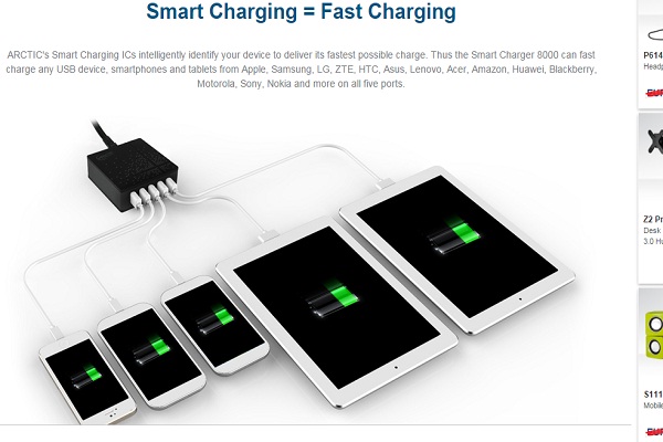 Charger Pintar Arctic Cooling Smart Charger 8000