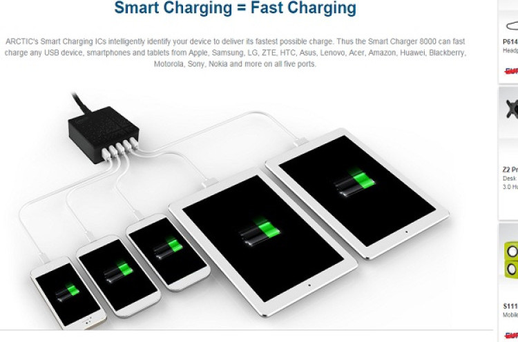 Charger Pintar Arctic Cooling Smart Charger 8000