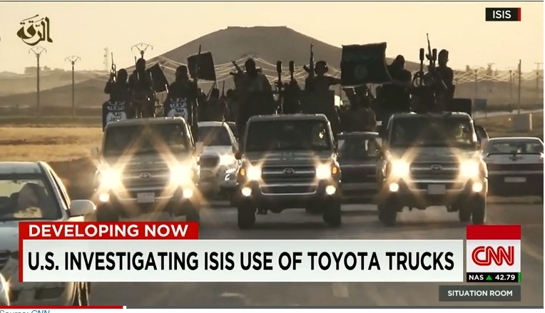 AS Bingung ISIS Bisa Gunakan Banyak Mobil Toyota