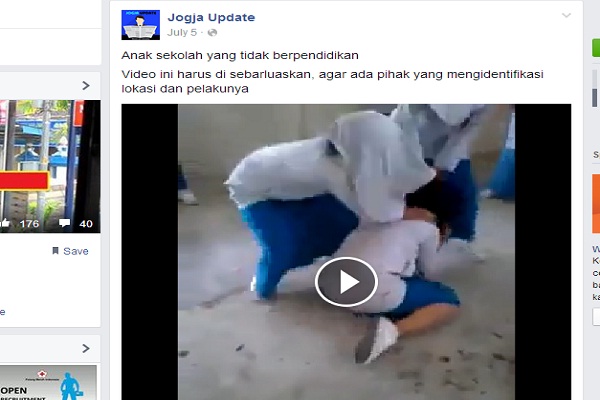 Video Kekerasan Pelajar Berkerudung Gemparkan Netizen