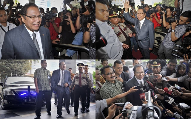 Suasana Lapor Kekayaan Rizal Ramli di KPK