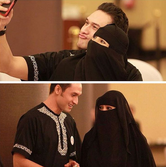 Dipanggil Abi, Indra Bruggman Sudah Nikahi Wanita Bercadar?