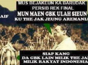 Meme Kocak Bobotoh Dukung Persib di GBK