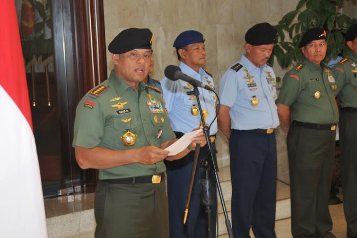 12 Perwira Tinggi TNI Naik Pangkat