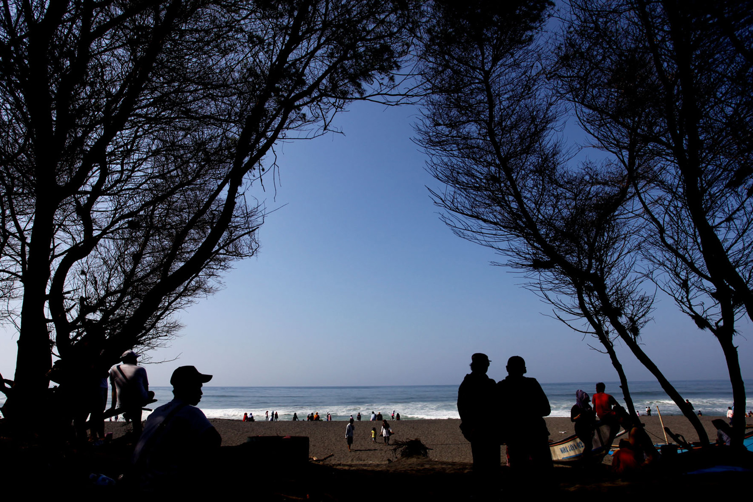 Goa Cemara, Pantai Unik dengan Keindahan Pohon Cemara
