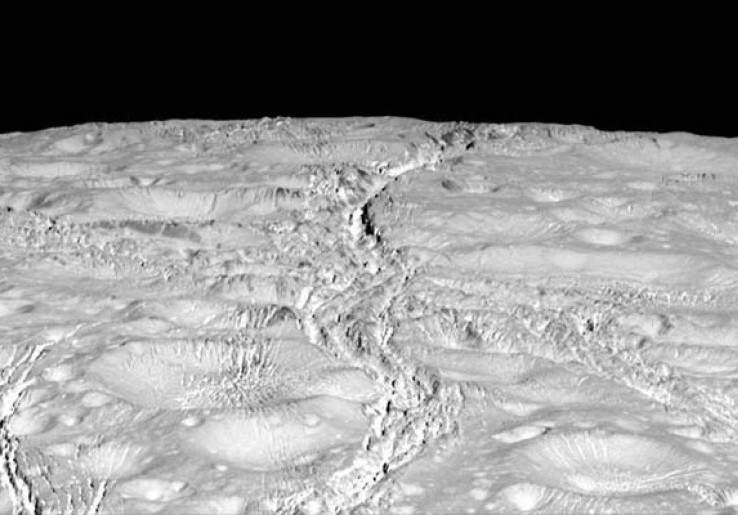 Foto Pertama Enceladus, Salah Satu Bulan Saturnus