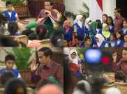 Keseruan Jokowi saat Diwawancarai Reporter Cilik