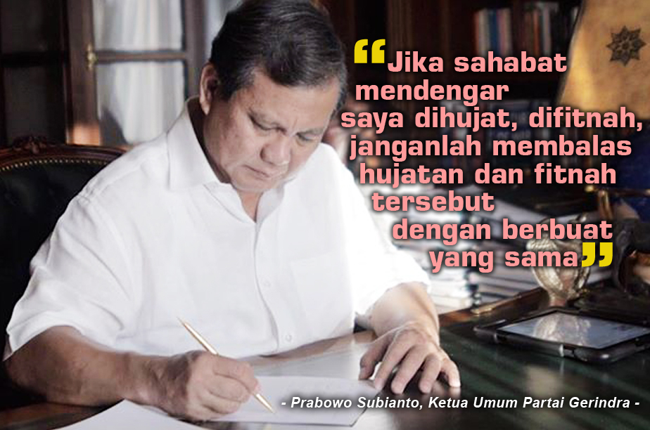 Kalimat Menggetarkan dari Tokoh Bangsa Prabowo Subianto
