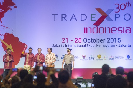 Pembukaan Pameran Trade Expo Indonesia 2015