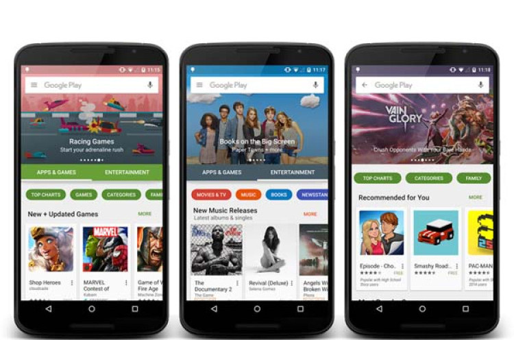 Google Desain Ulang Play Store