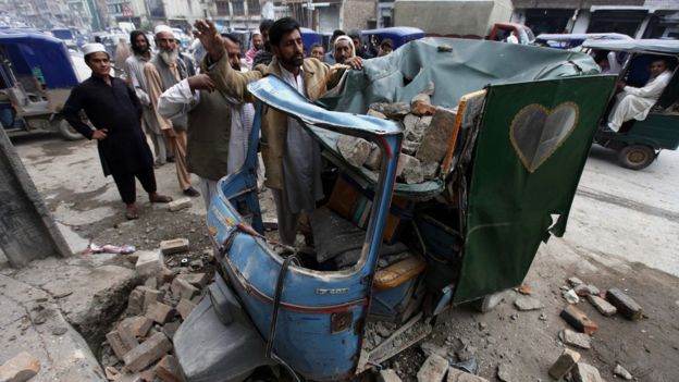Korban Tewas Gempa Pakistan Capai Ratusan Jiwa
