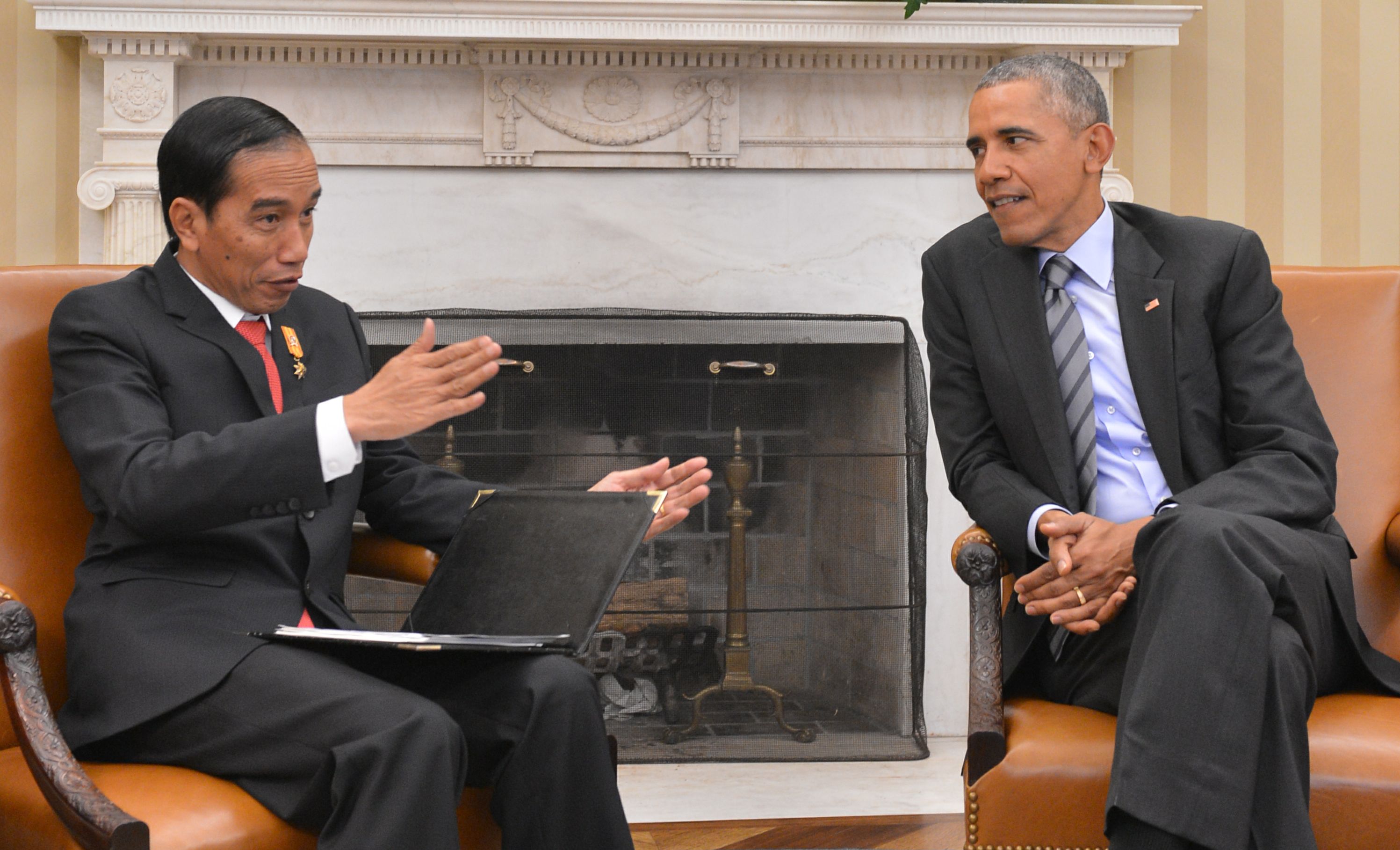 Suasana Pertemuan Jokowi dengan Obama