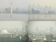  Paparan Kabut Asap di Jakarta