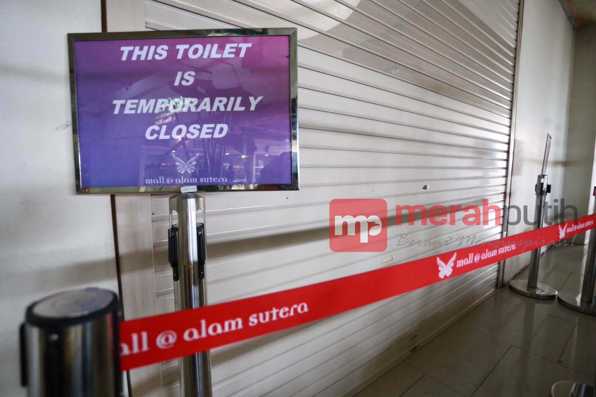 Pasca Ledakan, Toilet Mal Alam Sutera Dijaga Ketat