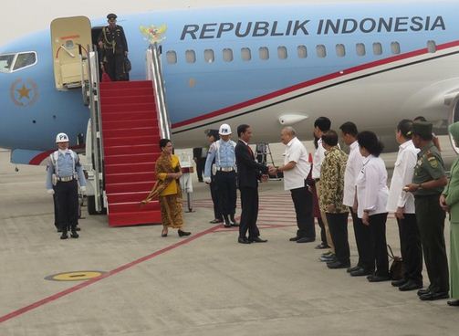 Pantau Kabut Asap, Jokowi Berkantor di Kabupaten OKI