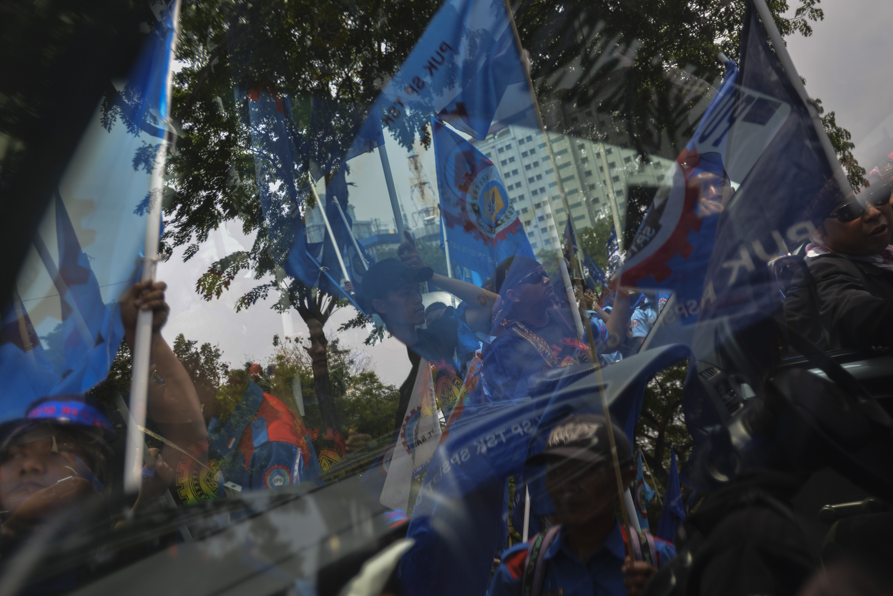 Demo Buruh Tolak PP tentang Pengupahan