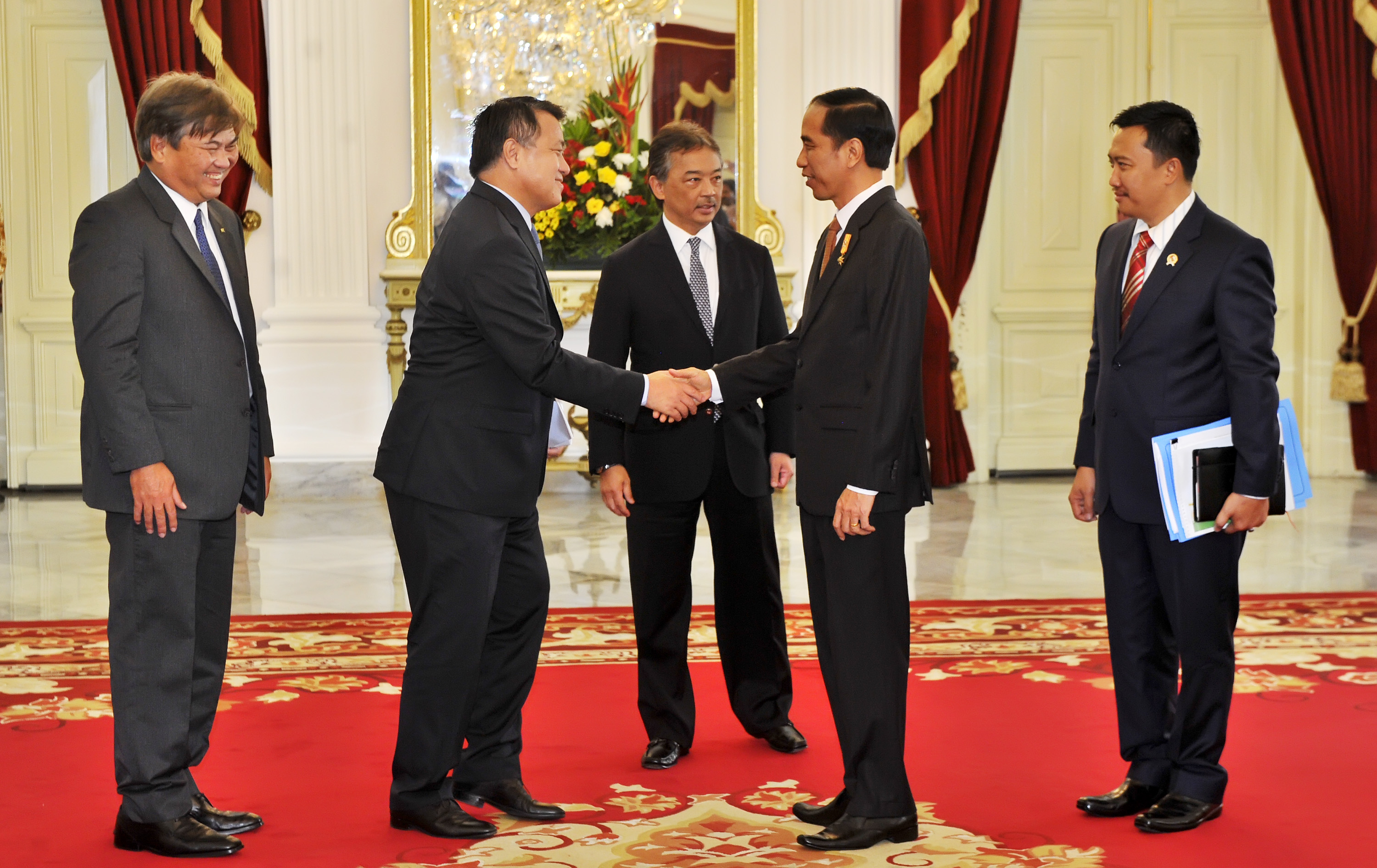 Suasana Pertemuan Jokowi dengan Delegasi FIFA