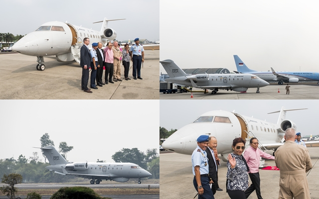 Menteri Susi dan Rizal Ramli Uji Coba Pesawat Boeing MSA N614BA