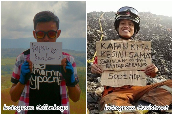 Meme Kocak Naik Gunung Bantar Gebang