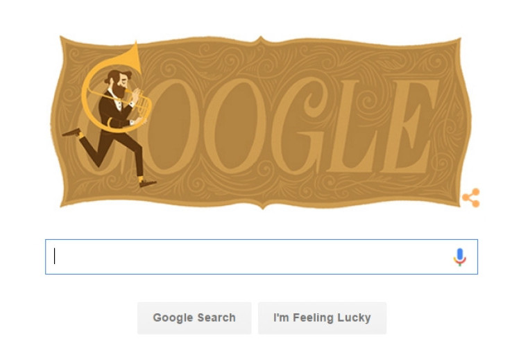 Google Doodle Rayakan Ultah Penemu Saksofon, Adolphe Sax