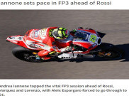 Andrea IannoneTercepat, Rossi Kedua di Latihan Bebas Ketiga GP Valencia