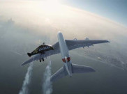 Aksi Duo Manusia Jet di Langit Dubai