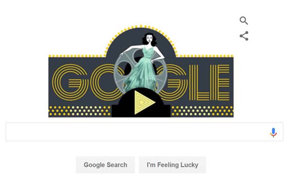 Google Doodle Peringati Hedy Lamarr