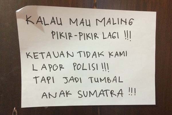 Ngakak, Peringatan Kocak ala Kos-kosan
