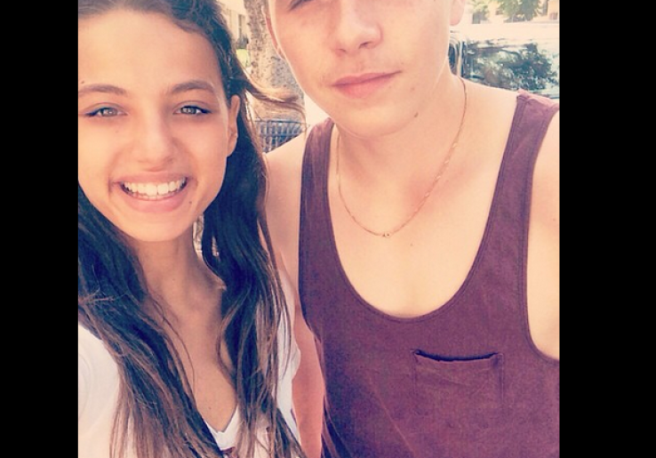 Foto Kedekatan Leyla Tanlar dengan Brooklyn Beckham