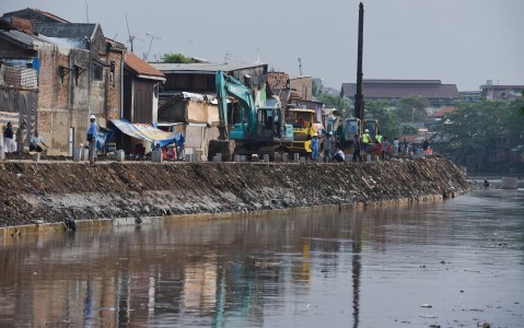 Warga Kampung Pulo Ragu Normalisasi Sungai Ciliwung Tepat Waktu