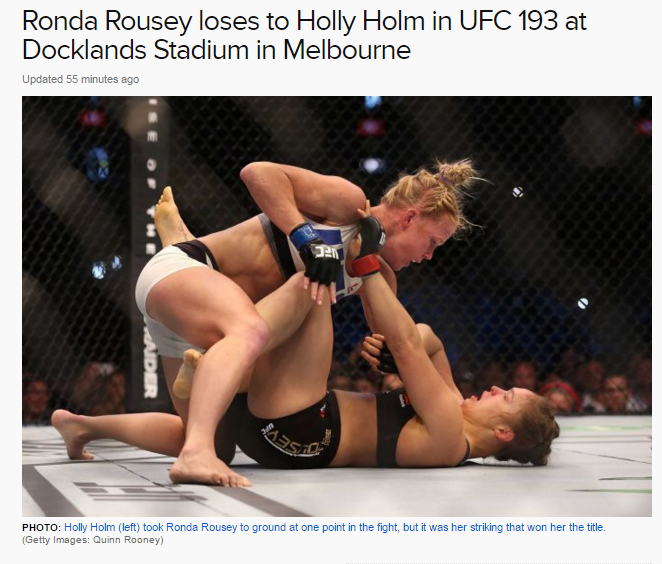 Ronda Rousey Kalah untuk Pertama Kalinya