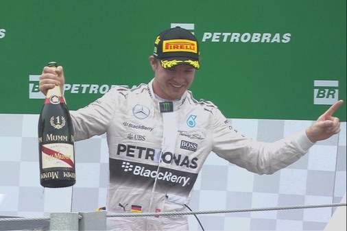 Nico Rosberg Rajai GP Brasil