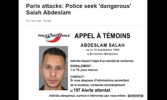 Polisi Buru Pelaku Serangan di Paris