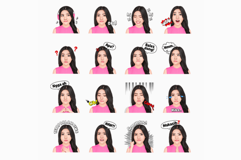 Stiker Isyana Sarasvati Resmi Hadir di LINE