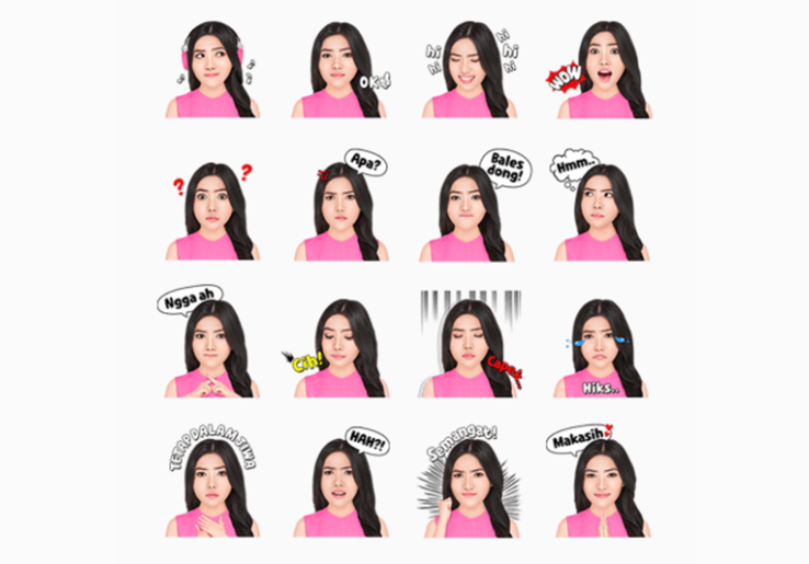 Stiker Isyana Sarasvati Resmi Hadir di LINE