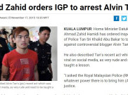 Malaysia Kerahkan Pasukan untuk Tangkap Penghina Alquran Alvin Tan
