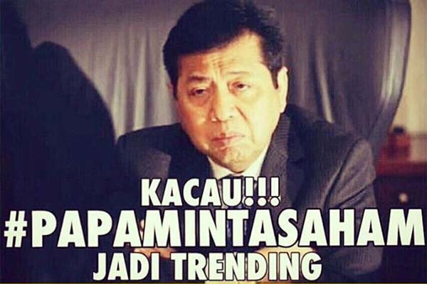 Heboh Meme “Papa Minta Saham”