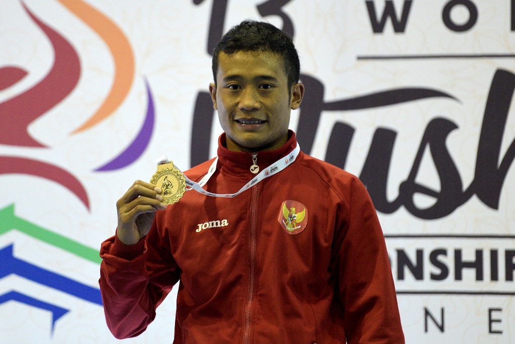 Indonesia Rebut Emas Wushu di Nomor Sanda 56 Kg