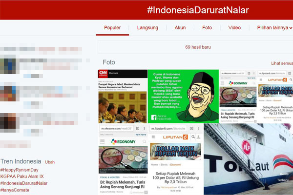 Setelah #PapaMintaHelikopter, Presiden Jokowi Dihujat Lewat #IndonesiaDaruratNalar