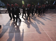 Demo Buruh Bikin Jalan Merdeka Selatan Macet