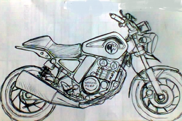 Beredar Bocoran Sketsa Kawasaki Scrambler 150 Cc