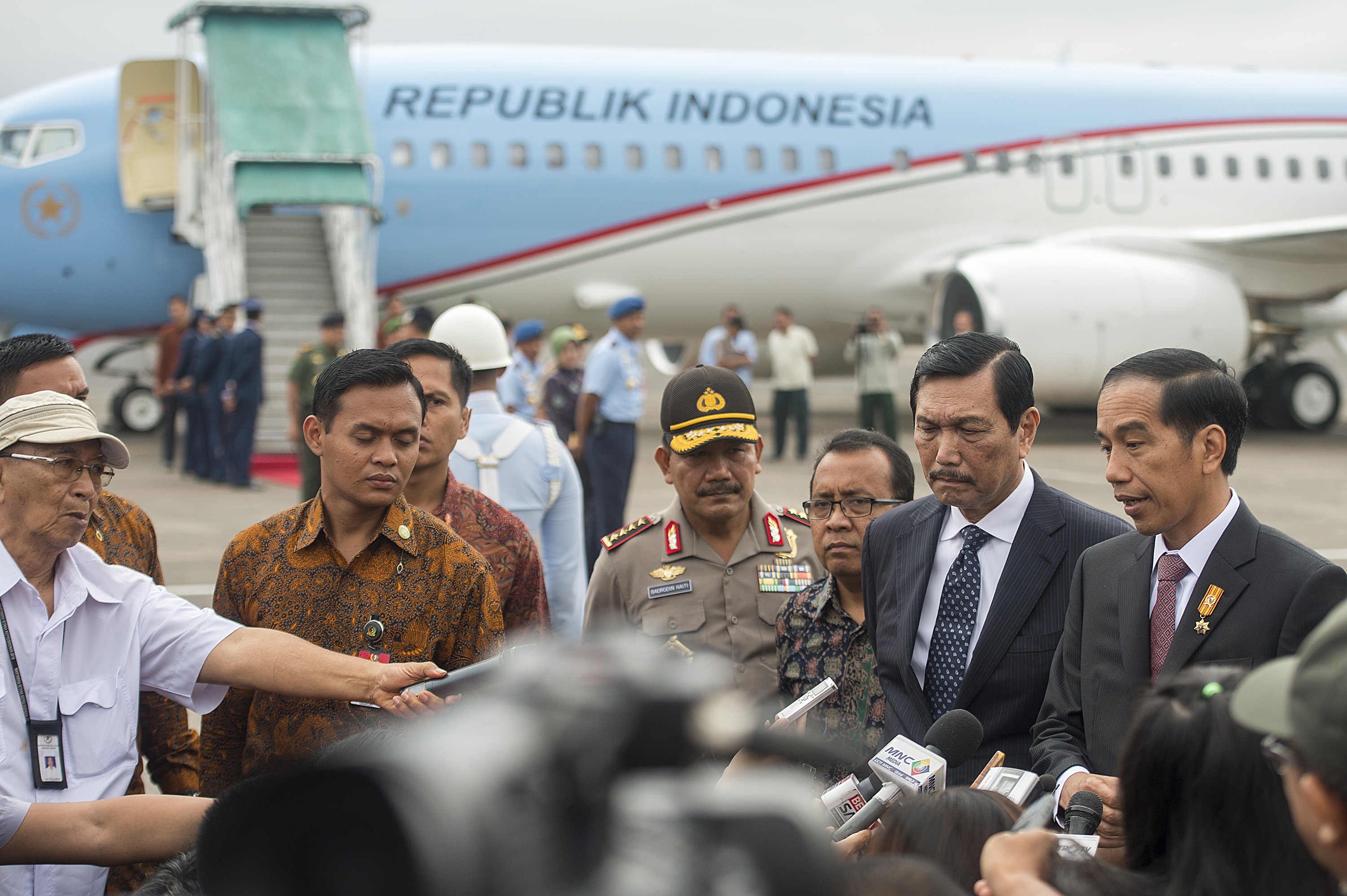 Suasana Keberangkatan Jokowi ke Prancis
