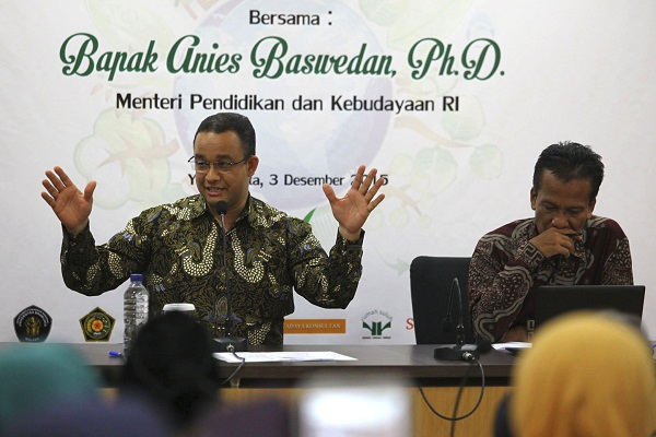 Anies Baswedan Wacanakan Wajib Baca 15 Menit untuk SD