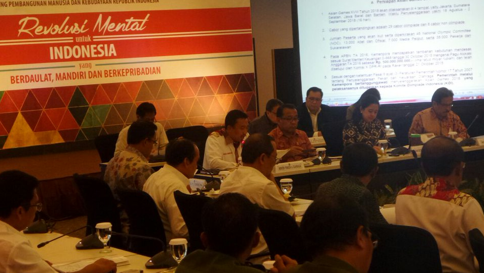 Persiapan AG 2018, Menpora Harapkan Kejelasan Tupoksi Setiap Kementerian
