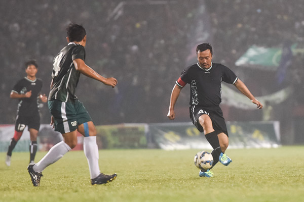 Ramaikan Eksebisi LSN, Menpora Gabung Skuad Indonesia All Star