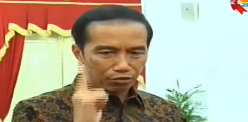 Ekspresi Kemarahan Presiden Jokowi