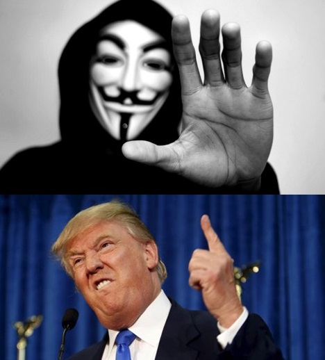 Donald Trump Diserang Hacker Anonymous