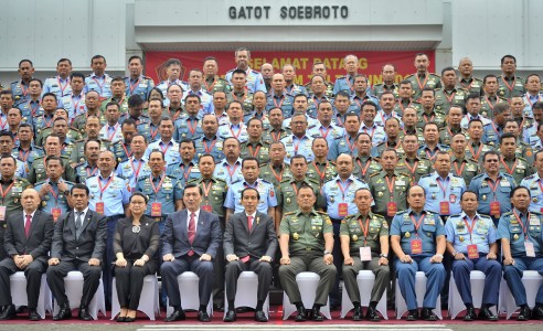 Presiden Jokowi Hadiri Rapim TNI