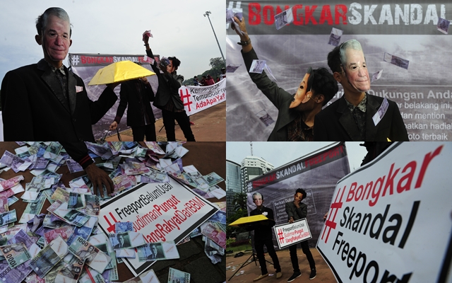 Aksi Teatrikal Bongkar Skandal Freeport