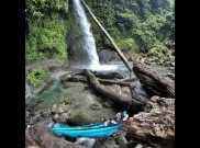 Pesona Air Terjun Tongkat yang Unik di Langkat